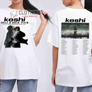 Keshi Hell Back Tour 2023 Tickets Merch Keshi Tour 2023 Shirt Keshi Hell Back Tour 2023 With Special Guests T Shirt 2