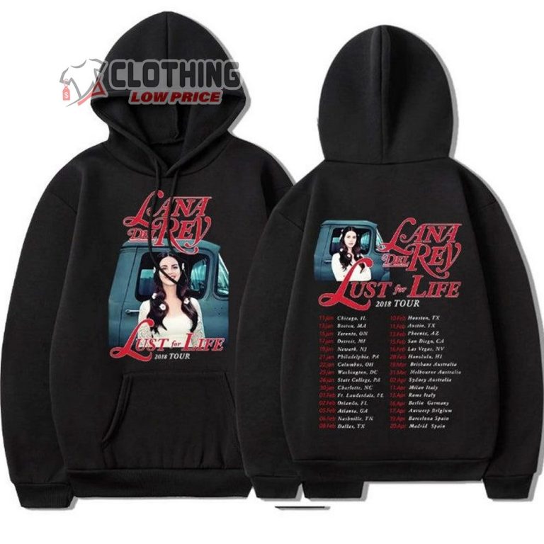 Lana Del Rey Tour Dates Hoodie, Lana Del Rey World Tour Merch, Lana Del