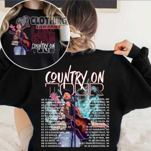 Luke Bryan Country On Tour 2023 Vintage Western Merch, Luke Bryan Country Music Sweatshirt, Kick Up Dust Hoodie, Luke Bryan Country Music Shirt