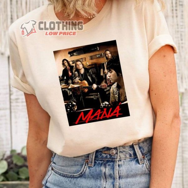 Mana 2023 Latino Power Mexico Band Tour Bersama Essential Merch, Mana Tour 2023 TShirt, Man� Sweatshirt, Hoodie, Rock Shirt, Unisex Tee