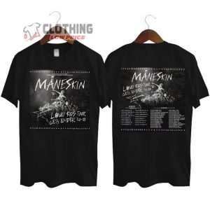Maneskin Louds Kids Gets Louder Tour 2022 2023 T Shirt Mneskin Rock Band Shirt Tee Merch1
