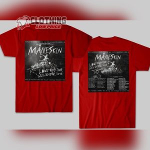 Maneskin Louds Kids Gets Louder Tour 2022 2023 T Shirt Mneskin Rock Band Shirt Tee Merch3