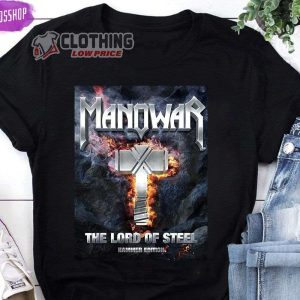 Manowar The Lord Of Steel Hammer Edition 2023 New Tour Merch Hammer Edition Heavy Metal T Shirt
