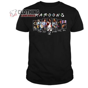 Maroon 5 Las Vegas 2023 Shirt, Maroon 5 Friends Tv Show Signature Shirt, Maroon 5 Las Vegas 2023 Dates Merch