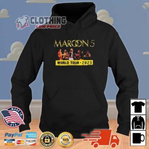 Maroon 5 World Tour 2023 Shirt Maroon 5 Concert Dates Hoodie Maroon 5 Las Vegas 2023 Dates Shirt 2