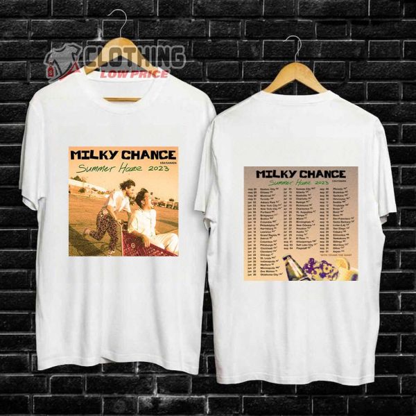 Milky Chance Summer Haze 2023 Tour Merch Summer Haze 2023 Tour Shirt Milky Chance Tour 2023 Setlist T-Shirt