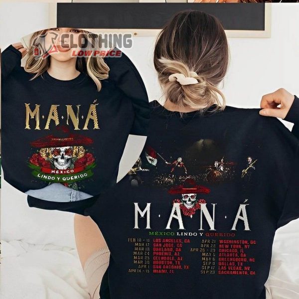 M�xico Lindo Y Querido Tour Dates Shirt, Man� Music Tour 2023 Shirt, Man� M�xico Lindo Y Querido Tour 2023 Shirt