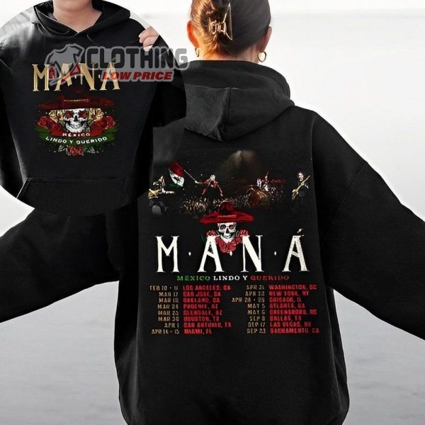 M�xico Lindo Y Querido Tour Dates Shirt, Man� Music Tour 2023 Shirt, Man� M�xico Lindo Y Querido Tour 2023 Shirt