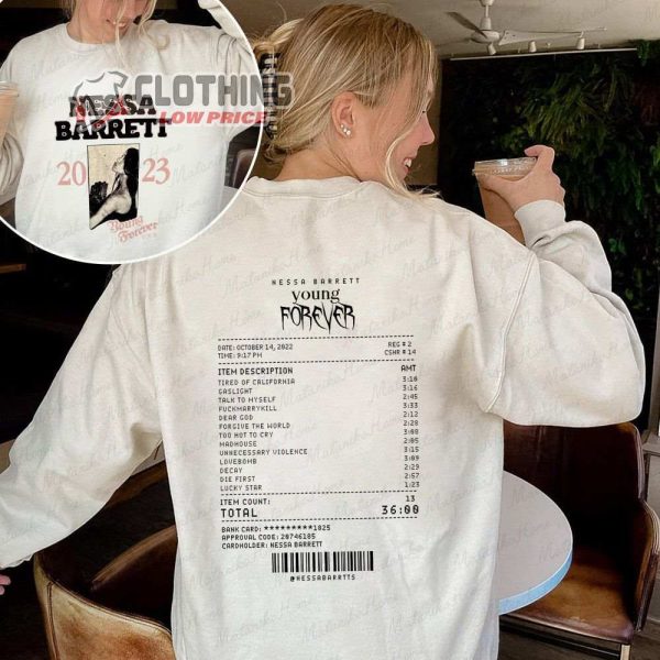 Nessa Barrett Young Forever Tour Dates 2023 Merch, Nessa Barrett Tour 2023 Shirt Young Forever Tour T-Shirt