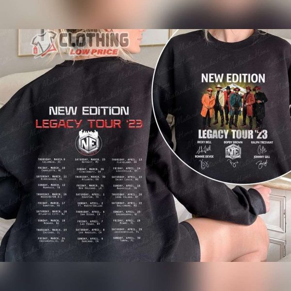 New Edition Legacy Tour Dates 2023 TShirt, New Edition Legacy Tour 2023 Shirt, New Edition Music Tour Shirt, New Edition Tour 2023 Shirt, New Edition Merch