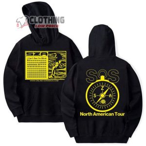 New Tour 2023 Sza Merch, Sza I Can’t See I’m Blind Hoodie, Sza Sos Merch, Sza Sweatshirt, Sza Sza Sos Merch, North America Tour Unisex Shirt