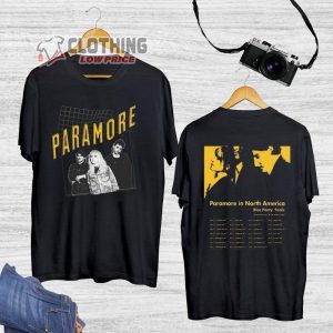 Paramore In North America Tour Setlist Shirt, Paramore 2023 Tour Dates Shirt,  Paramore Band Shirt, Paramore Fan Gifts Shirt, Paramore Vintage Merch