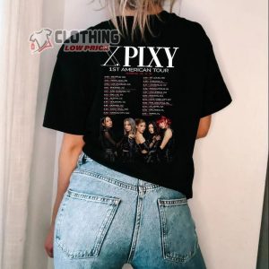 Pixy Tour 2023 Shirt Pixy Vintage Retro T Shirt Kpop Pixy Vintage Shirt Ella Lola Satbyeol Dia Sua Dajeong Shirt Kpop Inspired Merch 3