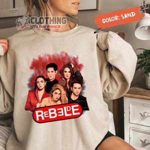 Rebelde 2023 Tour Merch Rbd Touring Sweatshirt Rbd Fans Shirt Rbd Rock Band Music T Shirt Rebelde Red Hoodie Rbd Crewneck Merch