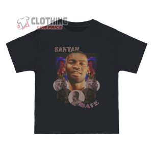 Santan Dave Rapper UK Merch Santan Dave Unisex T Shirt Dave Rapper Bootleg Vintage Tee1