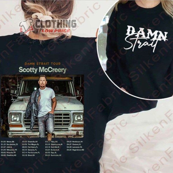 Scotty Mccreery Damn Strait Tour 2023 Merch, Scotty Mccreery Country Music Shirt, Scotty Mccreery Damn Strait Tour 2023 Tickets T-Shirt