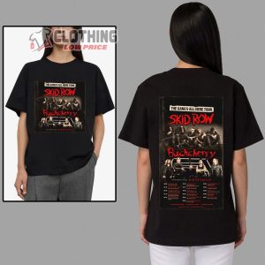 Skid Row and Buckcherry The Gang’s All Here US Co-Headline Spring 2023 Tour Merch, The Gang’s All Here US Spring 2023 Tour With Special Guest T-Shirt