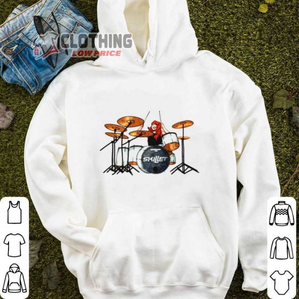 Skillet Tour 2023 Sweatshirt, Drummer Jen Ledger Skillet Shirt, Skillet Setlist 2023 Hoodie, Skillet Comatose Album Gift  For Fan