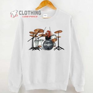 Skillet Tour 2023 Sweatshirt Drummer Jen Ledger Skillet Shirt Skillet Setlist 2023 Hoodie Skillet Comatose Album Gift For Fan 3