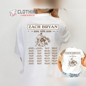The Burn Burn Burn Tour 2023 Zach Bryan Shirt Zach Bryan Concert Shirt Zach Bryan Country Music Shirt Zach Bryan 2023 Unisex T Shirt1