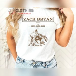 The Burn Burn Burn Tour 2023 Zach Bryan Shirt, Zach Bryan Concert Shirt, Zach Bryan Country Music Shirt, Zach Bryan 2023 Unisex T-Shirt