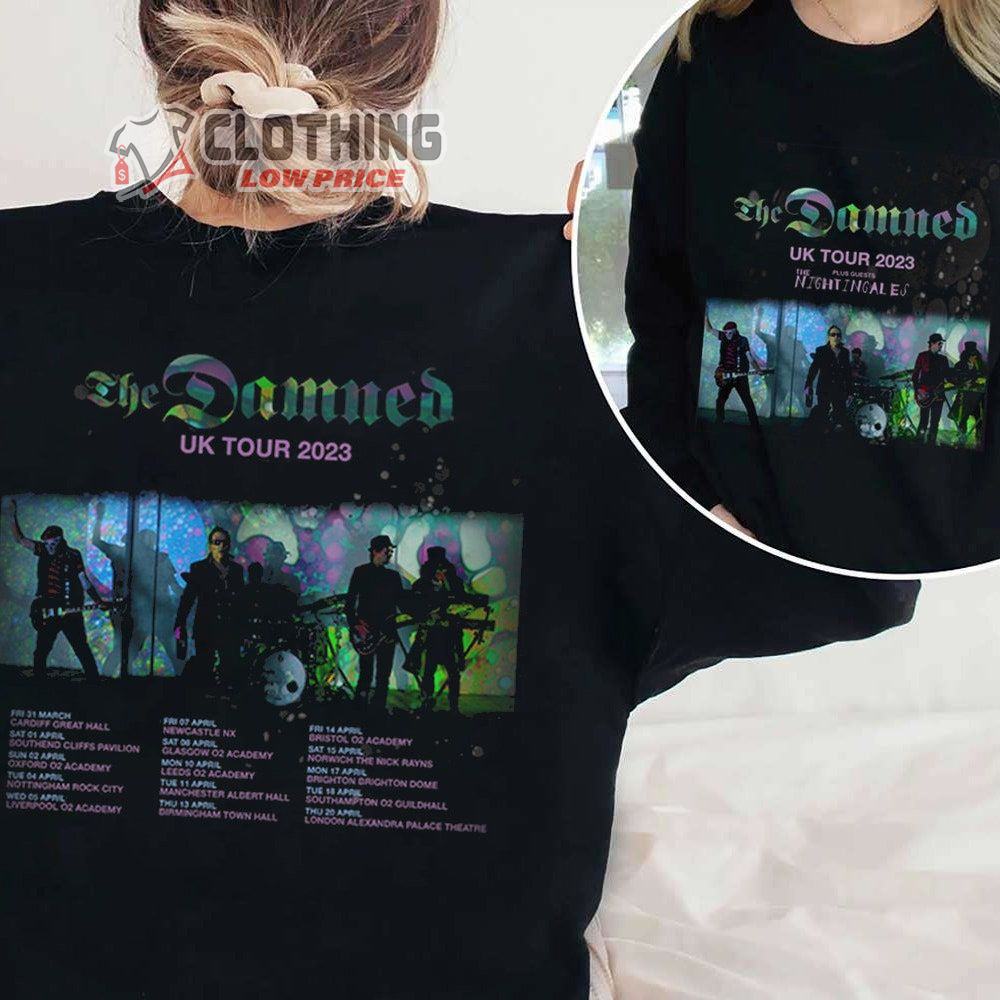 The Damned London 2023 New Tour Tickets Merch, The Damned UK Tour 2023 Shirt The Damned Tour 2023 Tickets T-Shirt