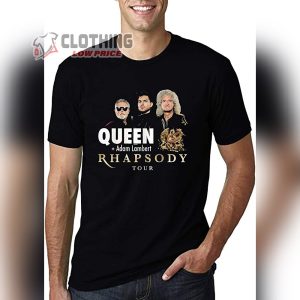 The Rhapsody Tour Queen + Adam Lambert Merch, The Rhapsody 2023 Tour Shirt, Queen + Adam Lambert Music Band Tee