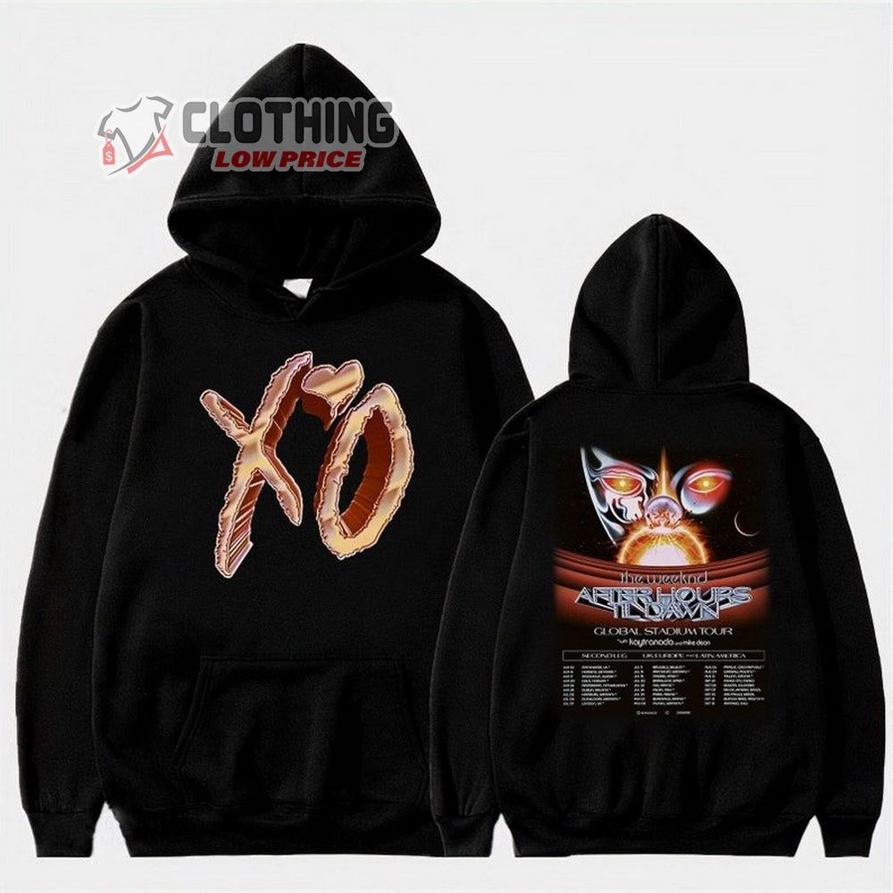 The Weeknd After Hours Til Dawn Tour 2023 Hoodie, The Weeknd 2023 Merch, The Weeknd Global Stadium Tour Sweatshirt