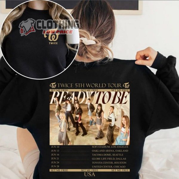 Twice Ready To Be 2023 Tour Merch, Twice World Tour 2023 Shirt, Twice Kpop T-Shirt, Twice Kpop Tour Tee