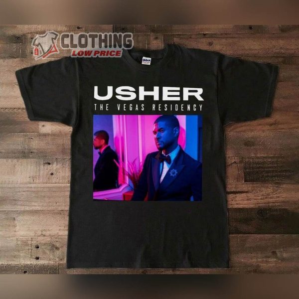 Usher My Way The Vegas Residency Tour 2023 Shirt, Usher Tour Dates 2023 T-Shirt, Usher Music Concert Sweatshirt, Usher Rnb 2023 Music Tour Shirt