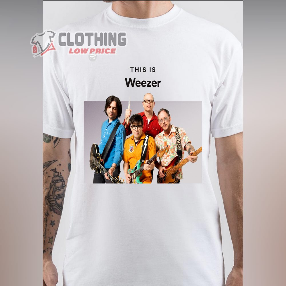 Weezer Guitar Riff Shirt, Weezer Tour 2023 Shirt, Weezer Blue Album Tracklist Shirt