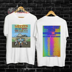 Weezer World Tour 2023 Merch Virgin Fest 2023 Shirt Weezer World Tour 2023 With Special Guests T Shirt