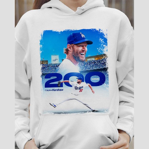 200th Career Win Clayton Kershaw Dodgers T-Shirt, Kershaw 200 Wins Tee, Clayton Kershaw Era 2022 Hoodie