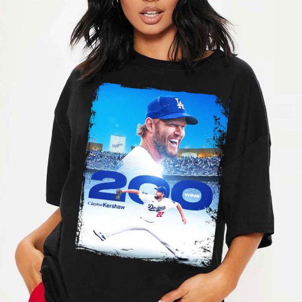 200th Career Win Clayton Kershaw Dodgers T-Shirt, Kershaw 200 Wins Tee, Clayton Kershaw Era 2022 Hoodie