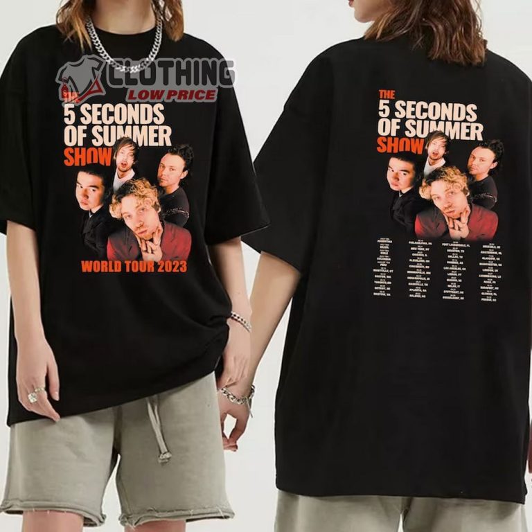 5 Seconds Of Summer Band Tour 2023 Merch, 5 Seconds Of Summer World