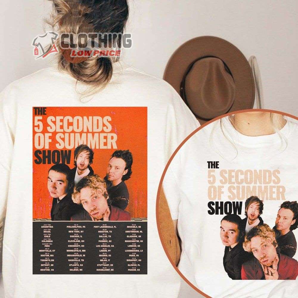 5 seconds of summer tour merch