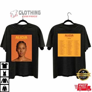 Alicia Keys Concert 2023 T- Shirt, Hot Alicia Keys The World Tour 2022 T- Shirt, Alicia Keys Summer Tour Merch