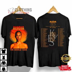 Alicia Keys Summer Tour Merch, Alicia Keys World Tour Fan Gift T- Shirt, Alicia Keys Concert 2023 T- Shirt