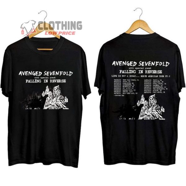 Avenged Sevenfold Life Is But A Dream Tour 2023 Shirt, Avenged Sevenfold North American Band Shirt, Avenged Sevenfold Tour 2023 Merch