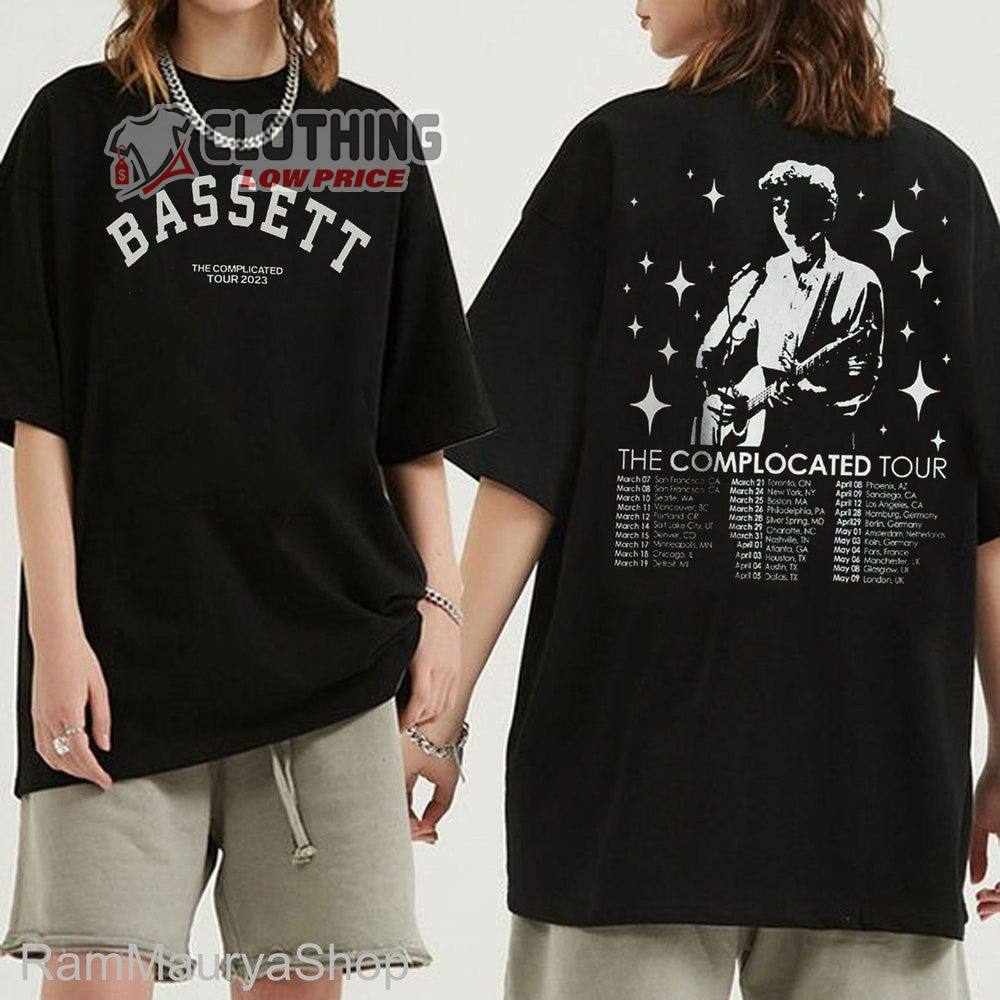 Bassett The Complicated Tour Dates 2023 Merch, Joshua Bassett Shirt The Complicated Tour 2023 Setlist T-Shirt