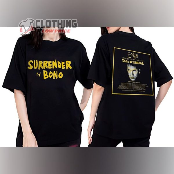 Bono Stories Of Surrender Tour 2023 Merch, Stories Of Surrender Tour 2023 Shirt, Bono World Tour 2023 T-Shirt