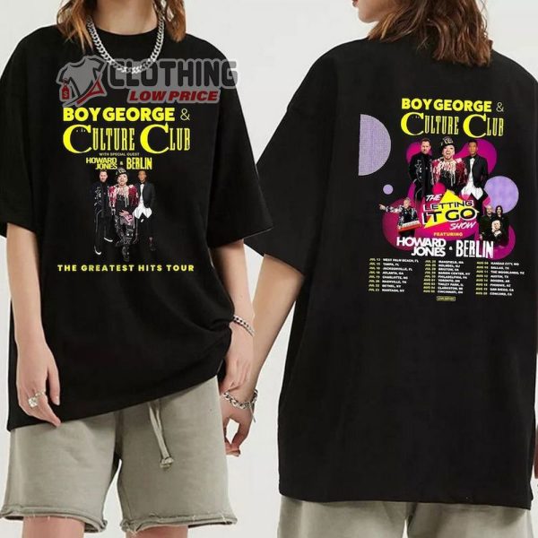 Boy George With Culture Club Tour 2023 Merch, Howard Jones Tour 2023 Shirt, Dj Boy George Unisex Tee Shirt