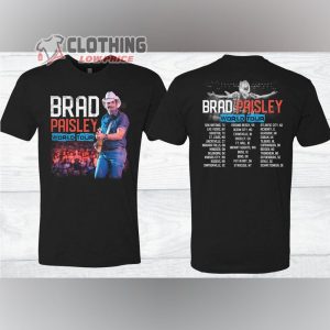 Brad Paisley Tour 2023 Shirt, 2022 Black World Tour Tee, Brad Paisley Songs List Merch