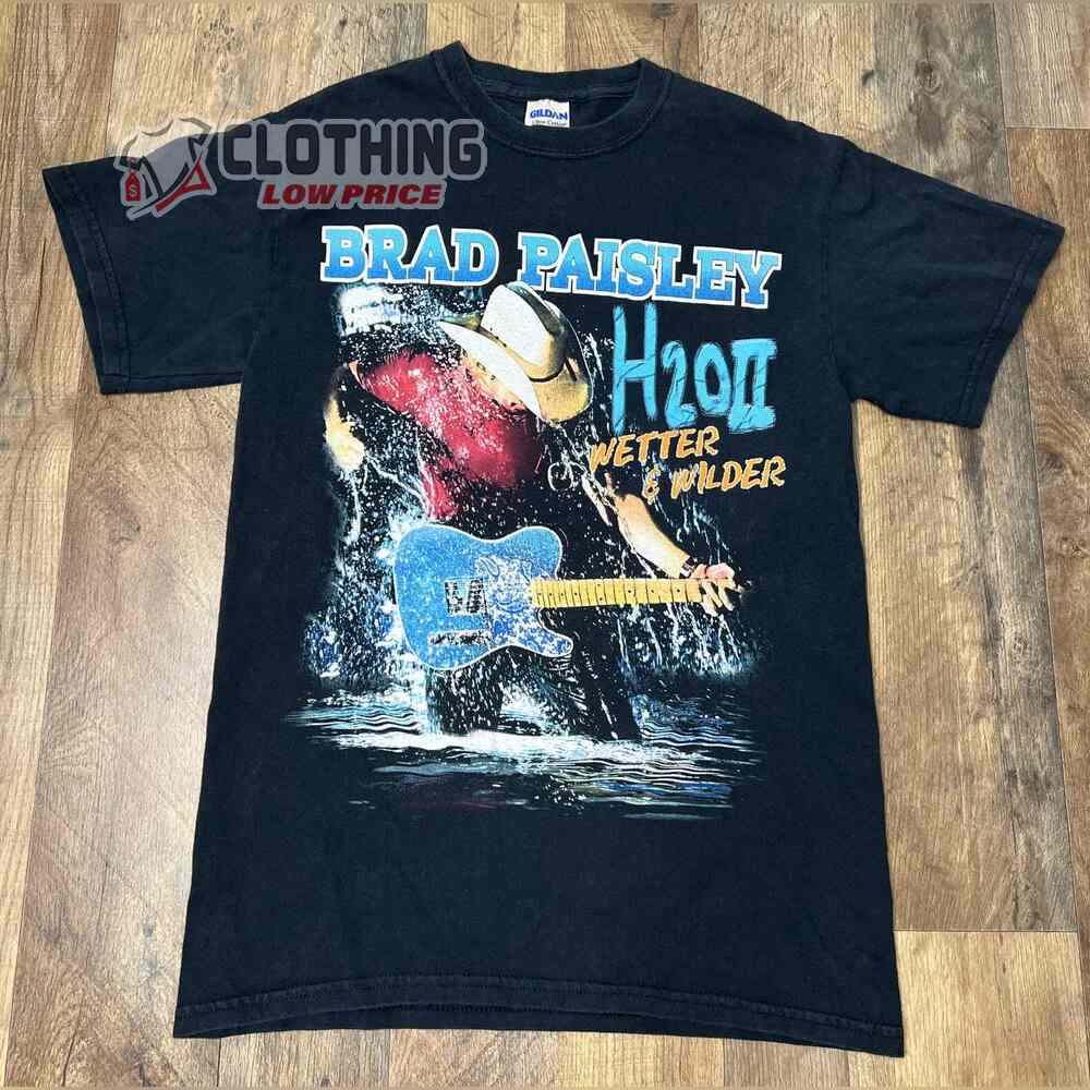 Brad Paisley Tour 2023 Shirt, Brad Paisley H2o Ii Tour Concert Band Shirt, Brad Paisley New Song Same Here Merch
