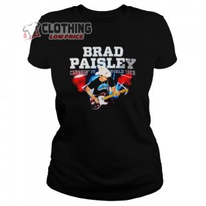 Brad Paisley Tour 2023 Shirt Brad Paisley Tour 2022 Atindedek Shirt Brad Paisley Shirt Black Short Sleeve Crew Neck Country Music Concert Shirt 1