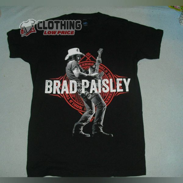 Brad Paisley Tour 2023 Shirt, Brad Paisley Weekend Warrior World Tour Concert Black T Shirt, Brad Paisley New Song Merch