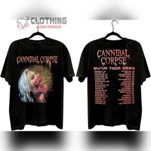 Cannibal Corpse Tour 2023 Shirt, Cannibal Corpse US-UK Tour Concert Shirt, 2023 Europe Tour Merch
