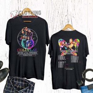 Coldplay 2023 World Tour Merch, Music Of The Spheres Tour 2023 Shirt, Coldplay Unisex T-Shirt