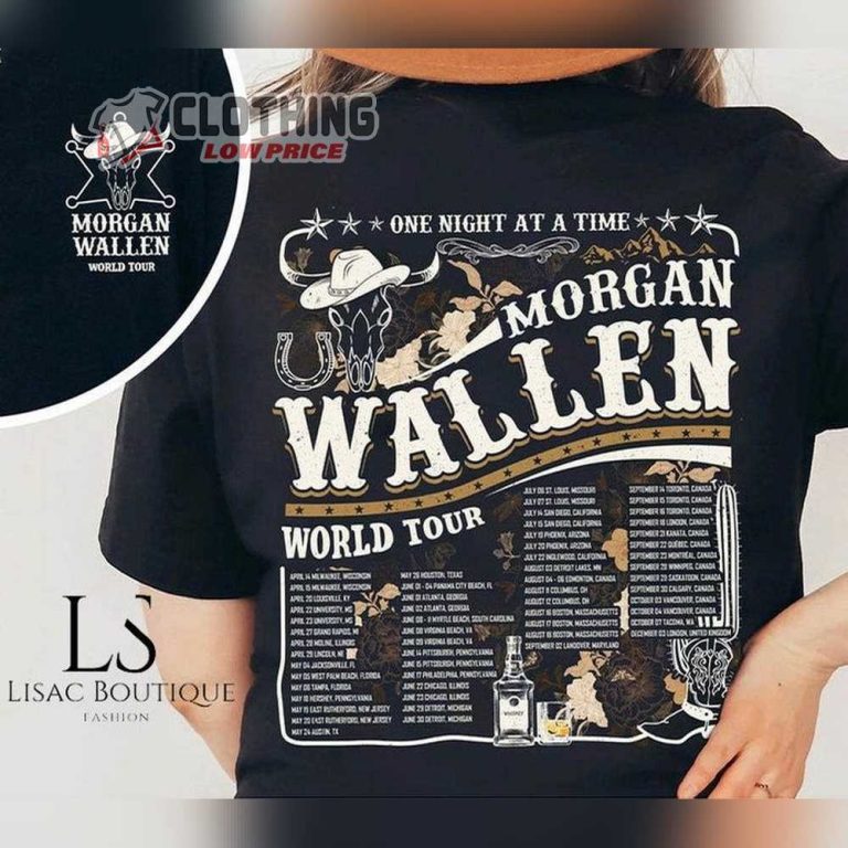 Morgan Wallen One Night At A Time US UK 2023 Tour Shirt, Morgan Wallen ...