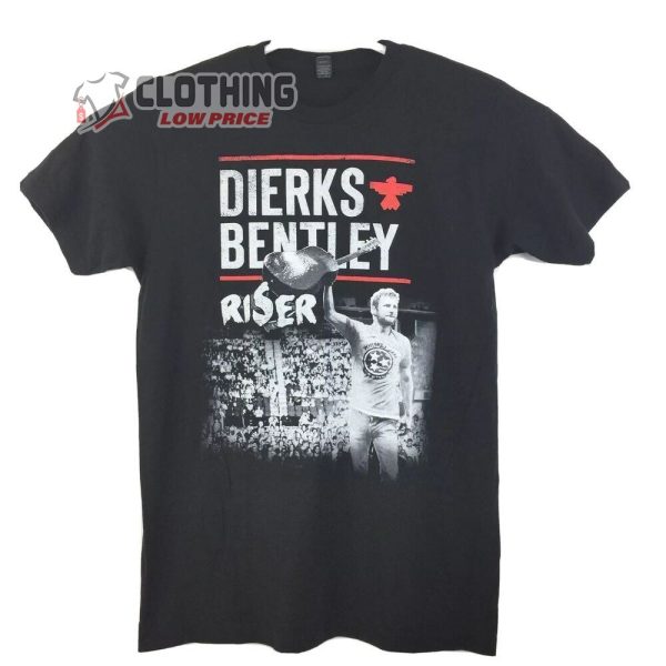 Dierks Bentley 2023 Tour T- Shirt, Dierks Bentley Riser 2014 Concert Tour T- Shirt, Dierks Bentley Gravel And Gold T- Shirt